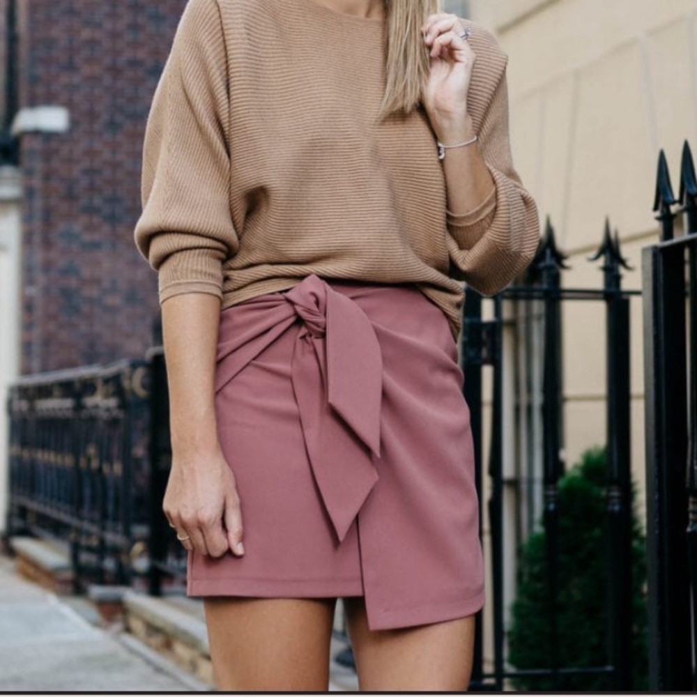 Topshop asymmetrical wrap skirt